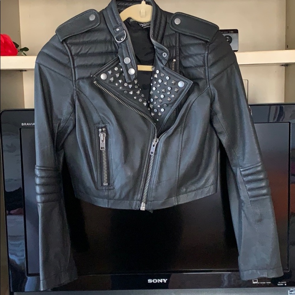 Lady Gaga leather jacket